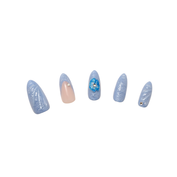 Nail Reformation Blue Agate Press On Nails #2
