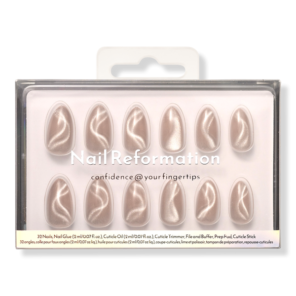 Nail Reformation Satin Swirl Press On Nails #1