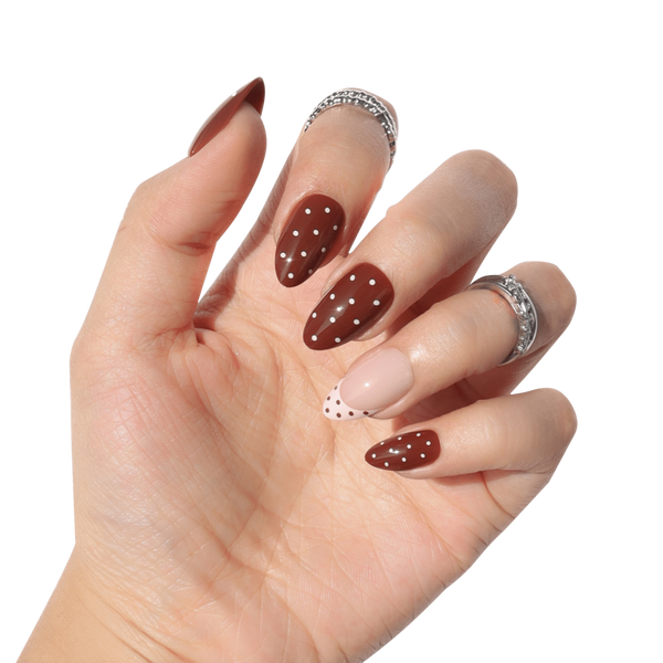 Nail Reformation Chocolate Sprinkle Press On Nails #3