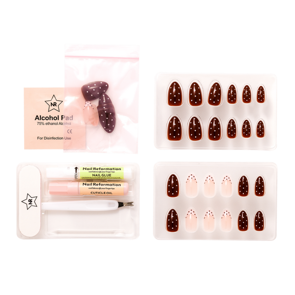 Nail Reformation Chocolate Sprinkle Press On Nails #5