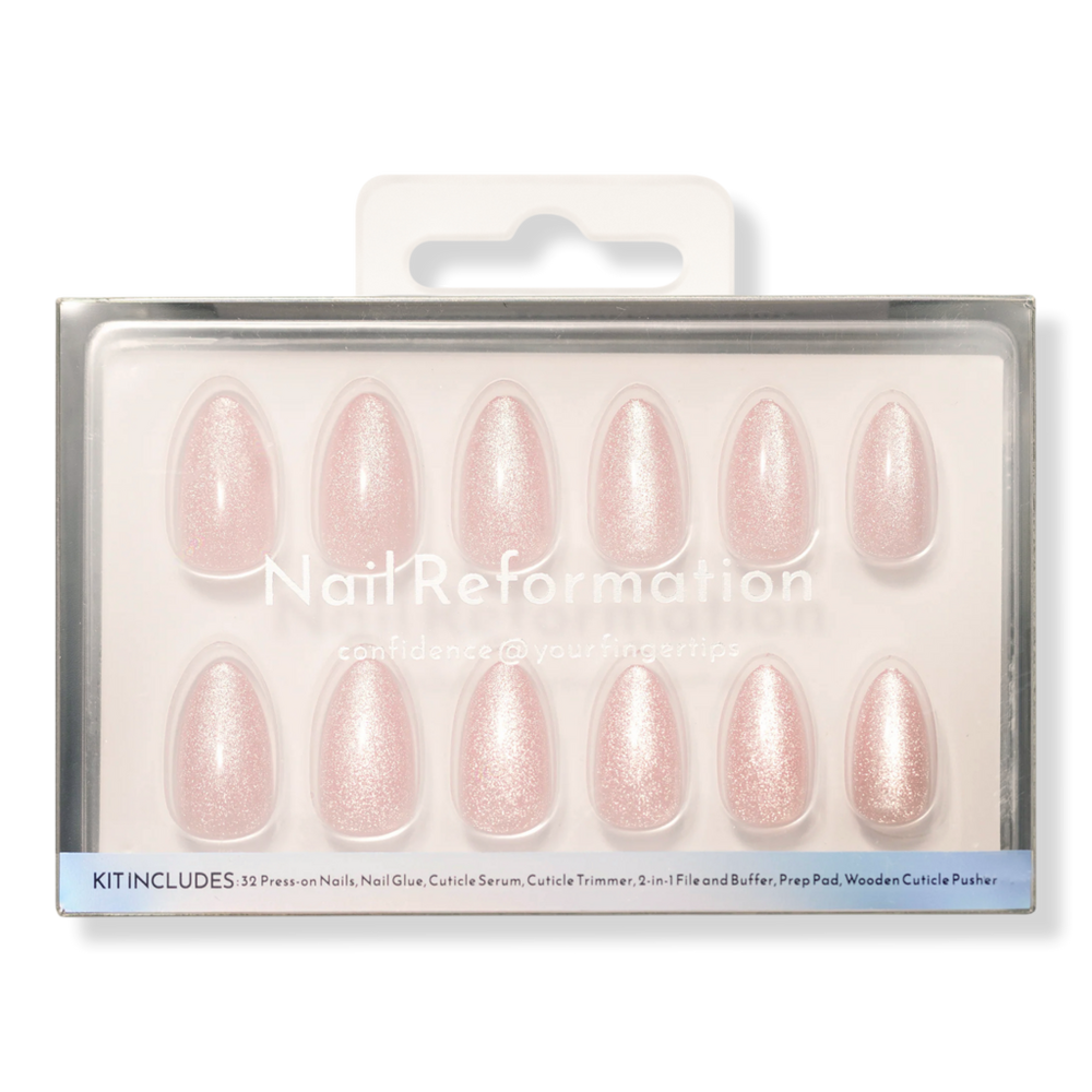 Nail Reformation Pink Quartz Press On Nails