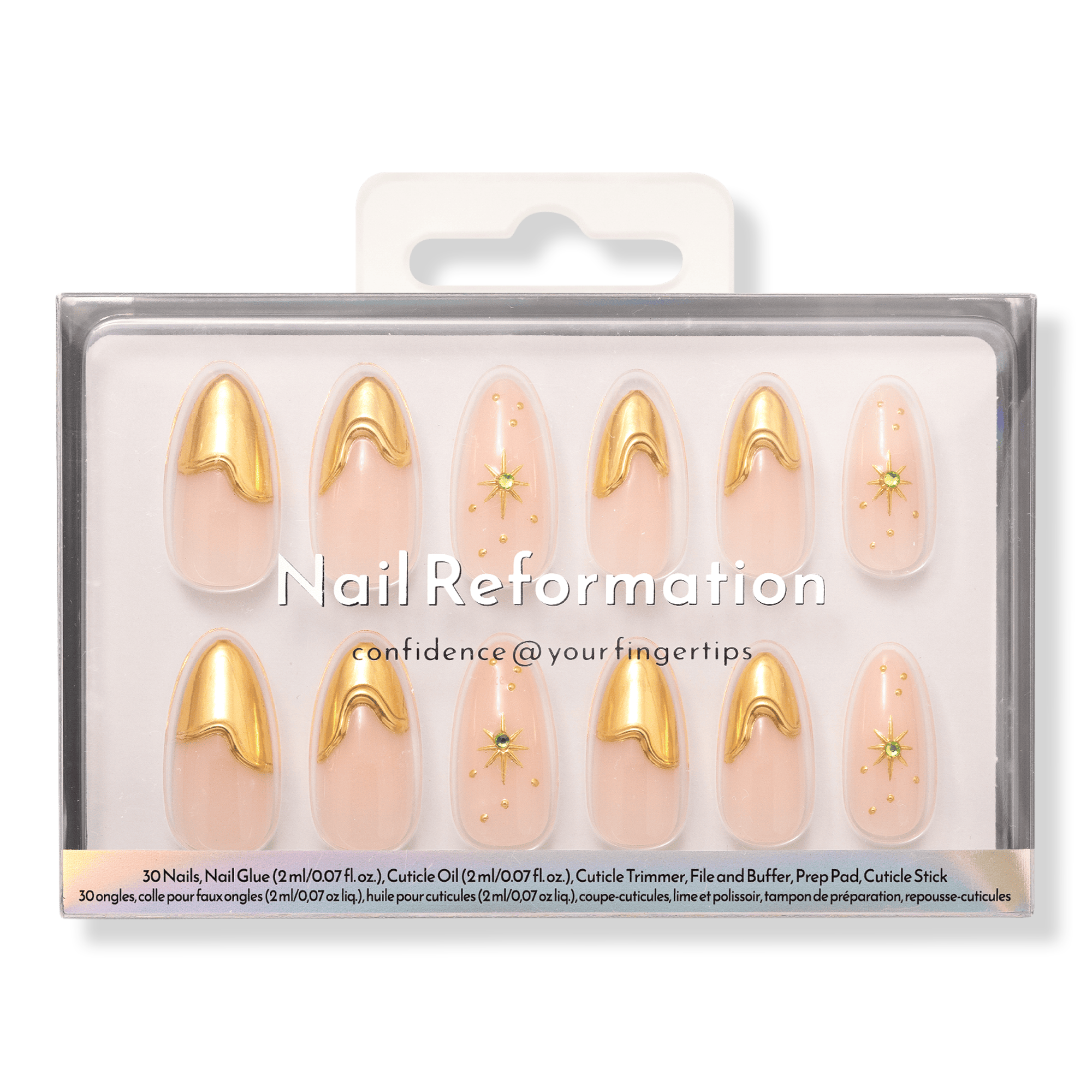 Nail Reformation Gold Suns Press On Nails #1