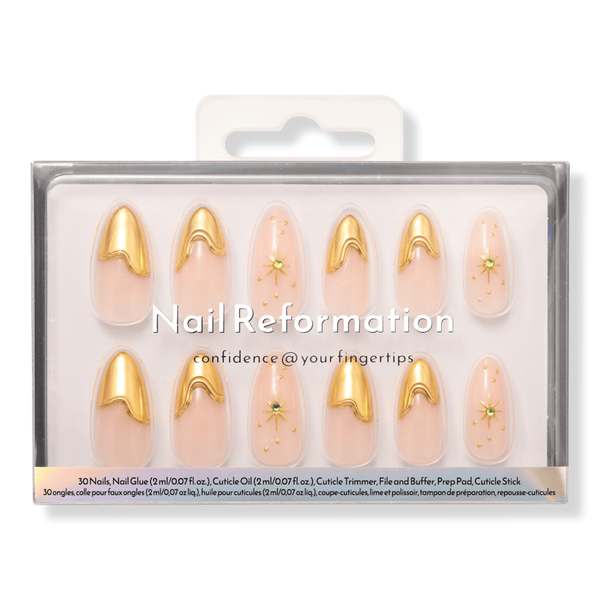 Nail Reformation Gold Suns Press On Nails #1