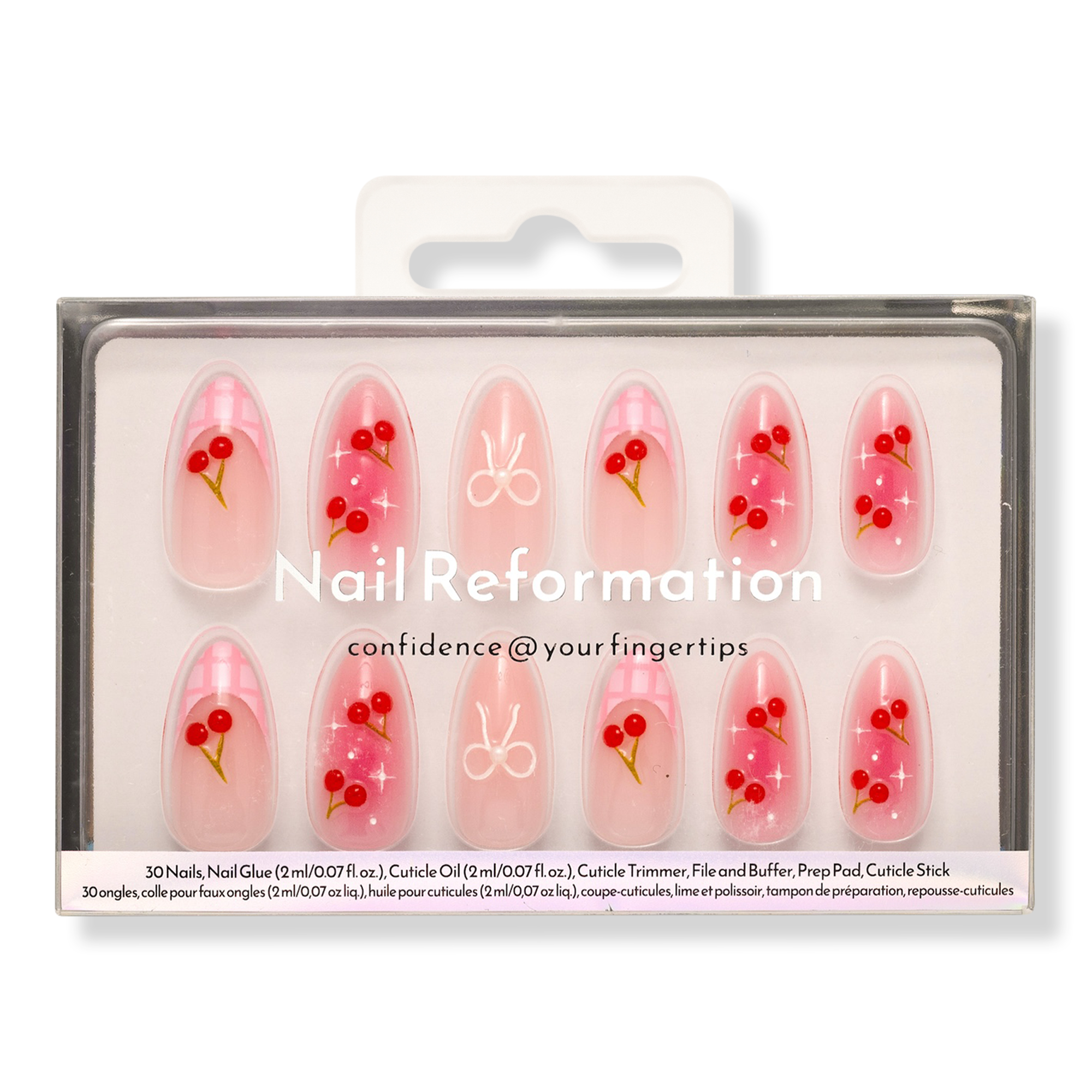 Nail Reformation Cherry Picnic Press On Nails #1