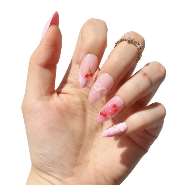 Nail Reformation Cherry Picnic Press On Nails #3