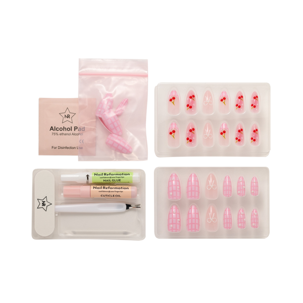 Nail Reformation Cherry Picnic Press On Nails #5