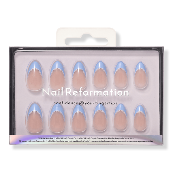 Nail Reformation Blue Chantilly Press On Nails #1