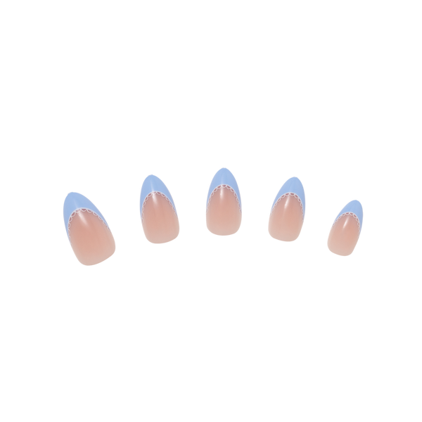 Nail Reformation Blue Chantilly Press On Nails #2