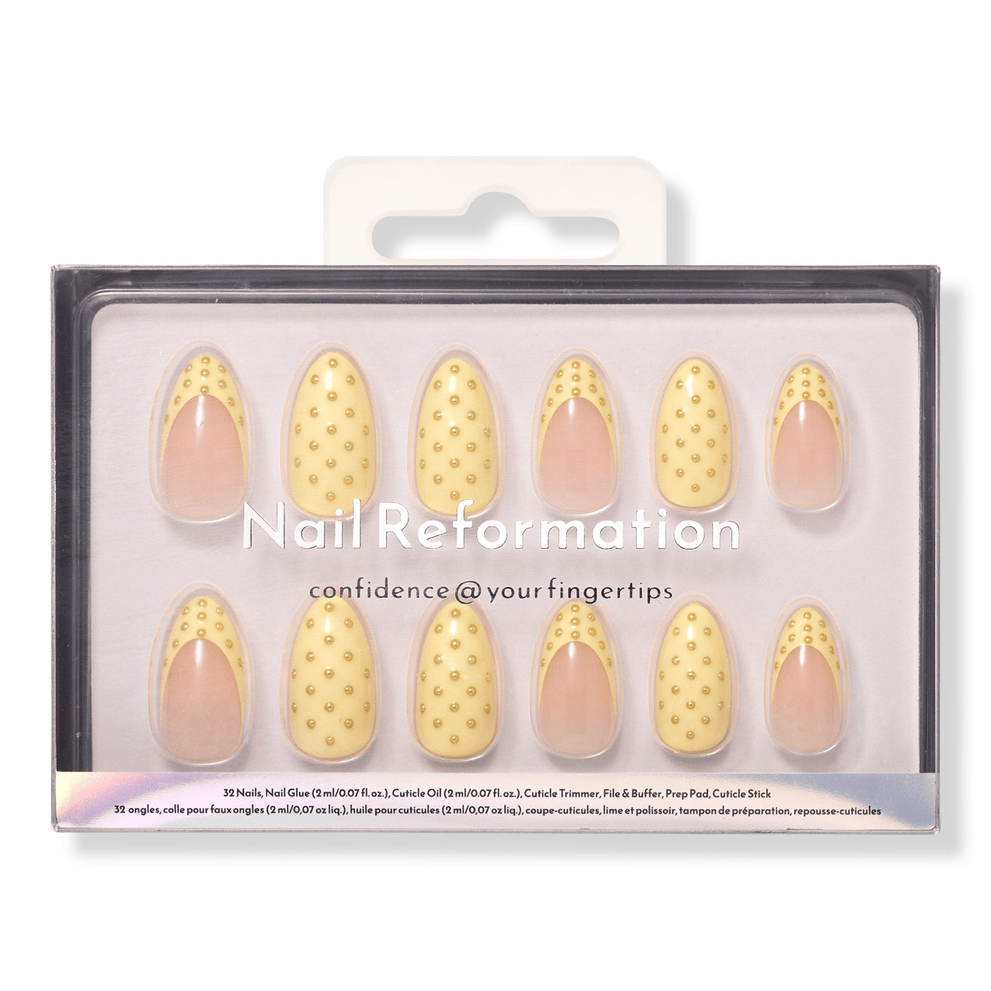 Nail Reformation Lemon Poppyseed Press On Nails #1