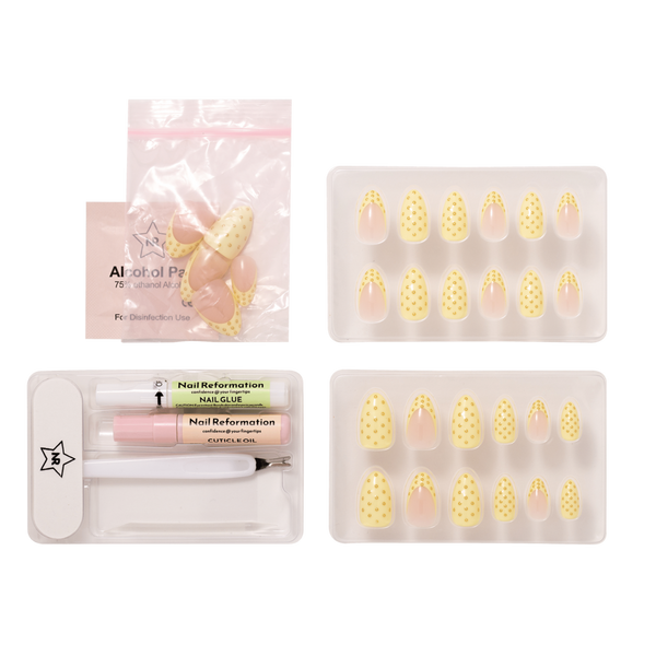 Nail Reformation Lemon Poppyseed Press On Nails #5