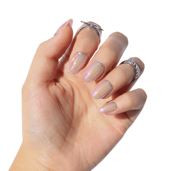 Nail Reformation Glass Rose Press On Nails #3