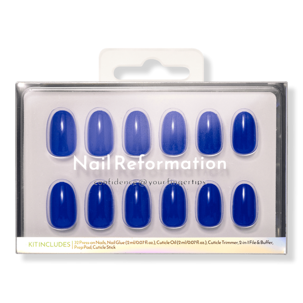 Nail Reformation Cerulean Press On Nails #1