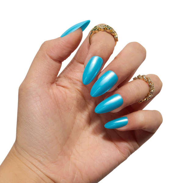 Nail Reformation Teal Tide Press On Nails #3