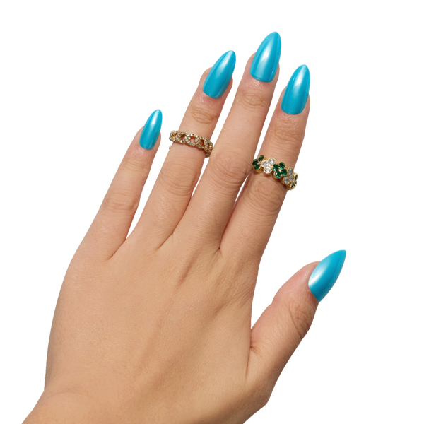 Nail Reformation Teal Tide Press On Nails #4