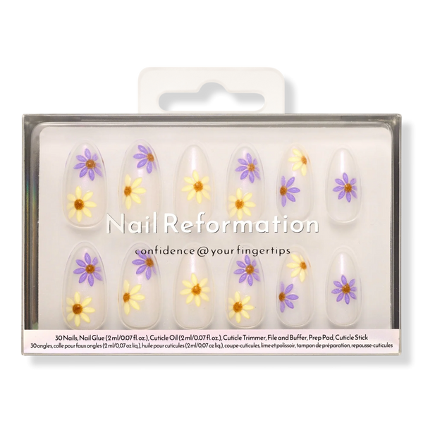 Nail Reformation Silver Thistle Press On Nails #1