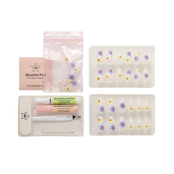 Nail Reformation Silver Thistle Press On Nails #5