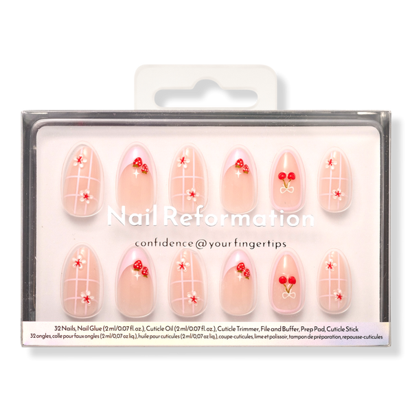 Nail Reformation Cherry Cordial Press On Nails #1