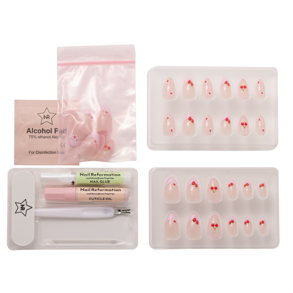 Nail Reformation Cherry Cordial Press On Nails #5