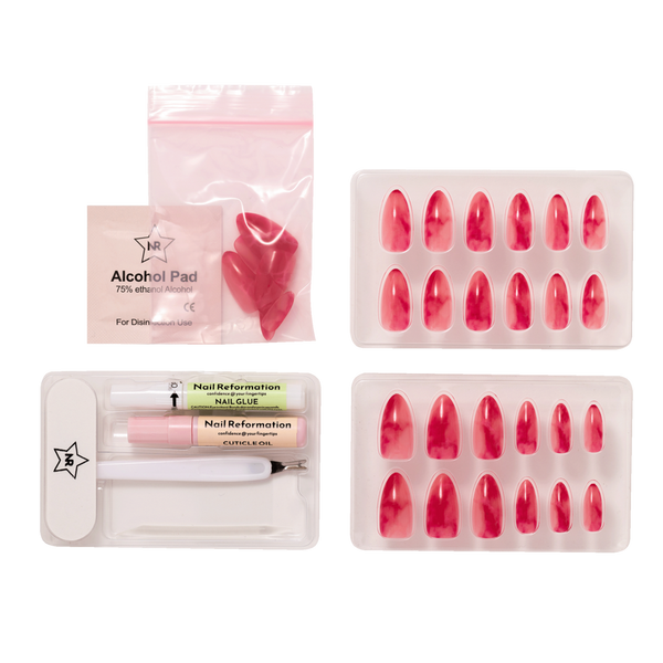 Nail Reformation Pink Lava Press On Nails #5