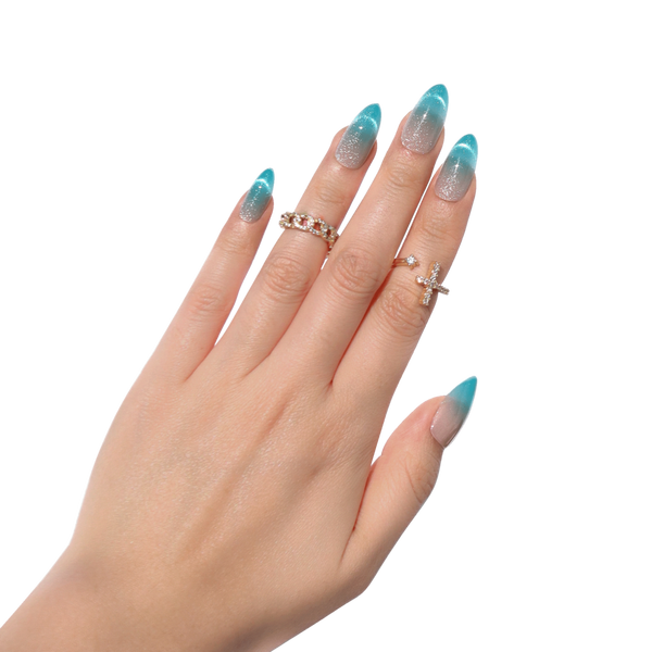 Nail Reformation Ocean Glass Press On Nails #4
