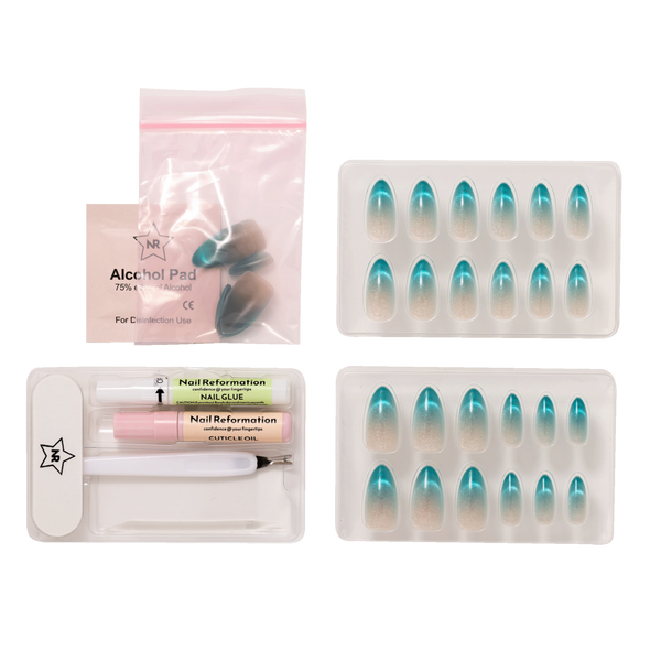 Nail Reformation Ocean Glass Press On Nails #5