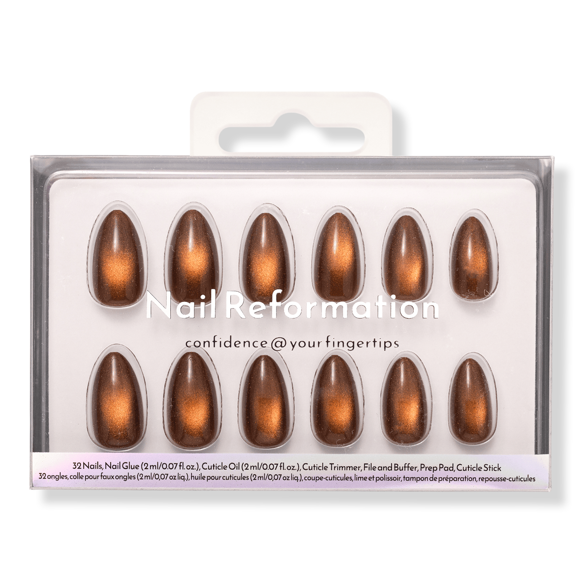 Nail Reformation Brown Velour Press On Nails #1
