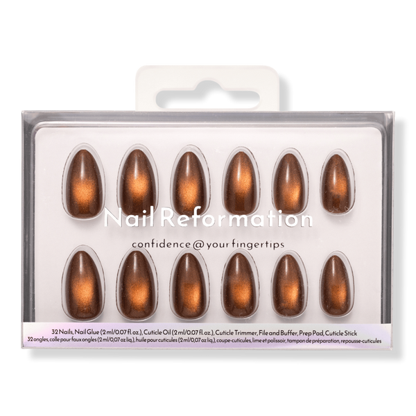Nail Reformation Brown Velour Press On Nails #1