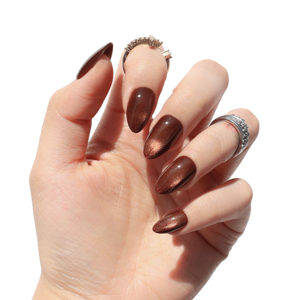 Nail Reformation Brown Velour Press On Nails #3
