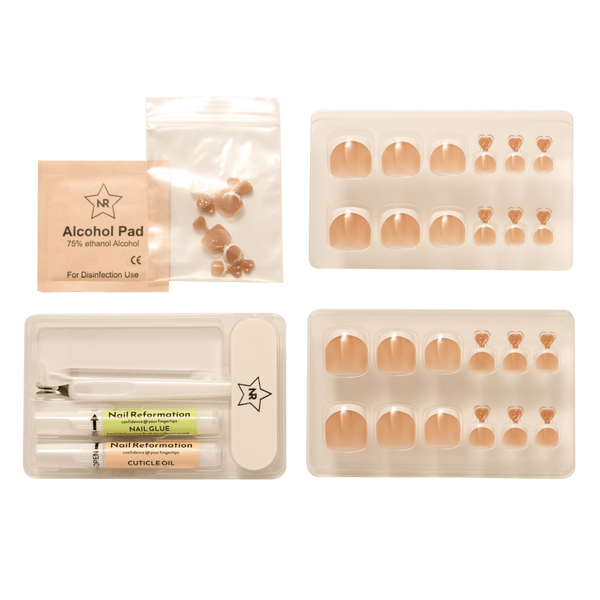 Nail Reformation Tanlines Toe Nails Press On Nails #3