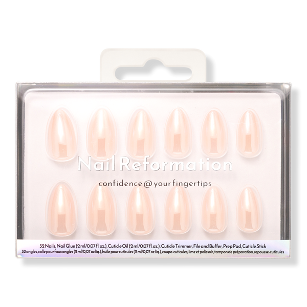 Nail Reformation Pearl Chrome Press On Nails #1
