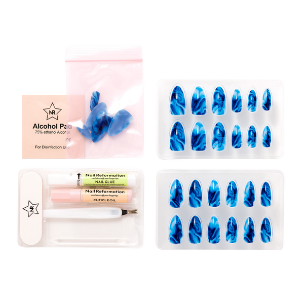 Nail Reformation Blue Quartzite Press On Nails #5