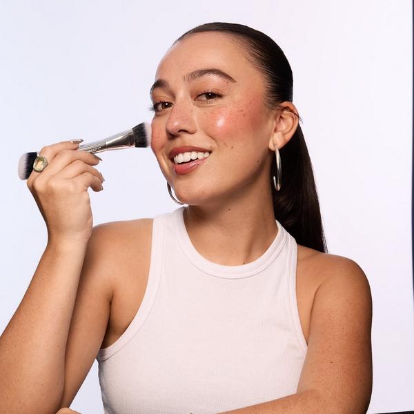 BiotechBeauty BiomeBlend™ Dual-Ended Sculpt + Blend Cheek Brush with Antimicrobial Fibers #3
