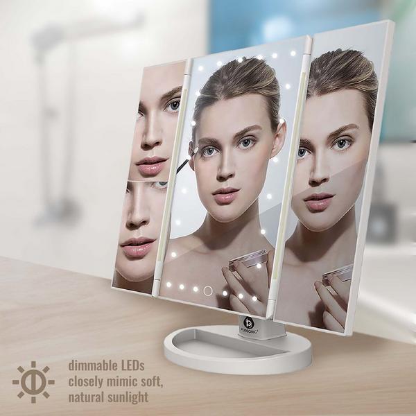 PURSONIC Facial Steamer, Tri-Fold Vanity Mirror, Anti-Aging Serum Set #3