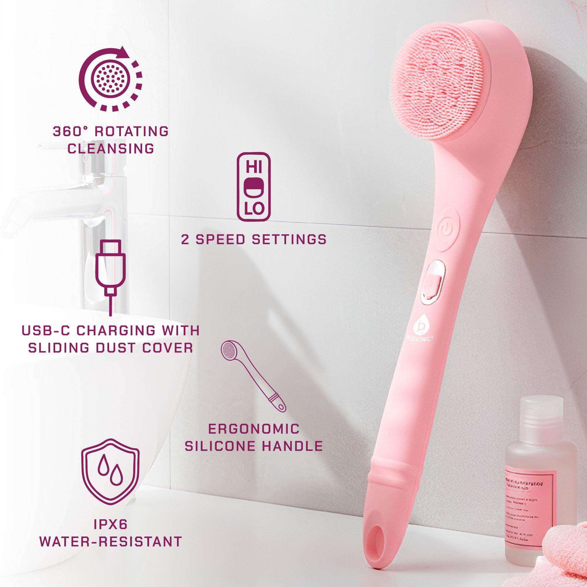 PURSONIC Rechargeable Waterproof Silicone Bath Brush #1