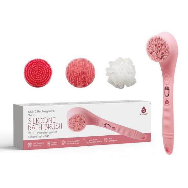PURSONIC Rechargeable Waterproof Silicone Bath Brush #3