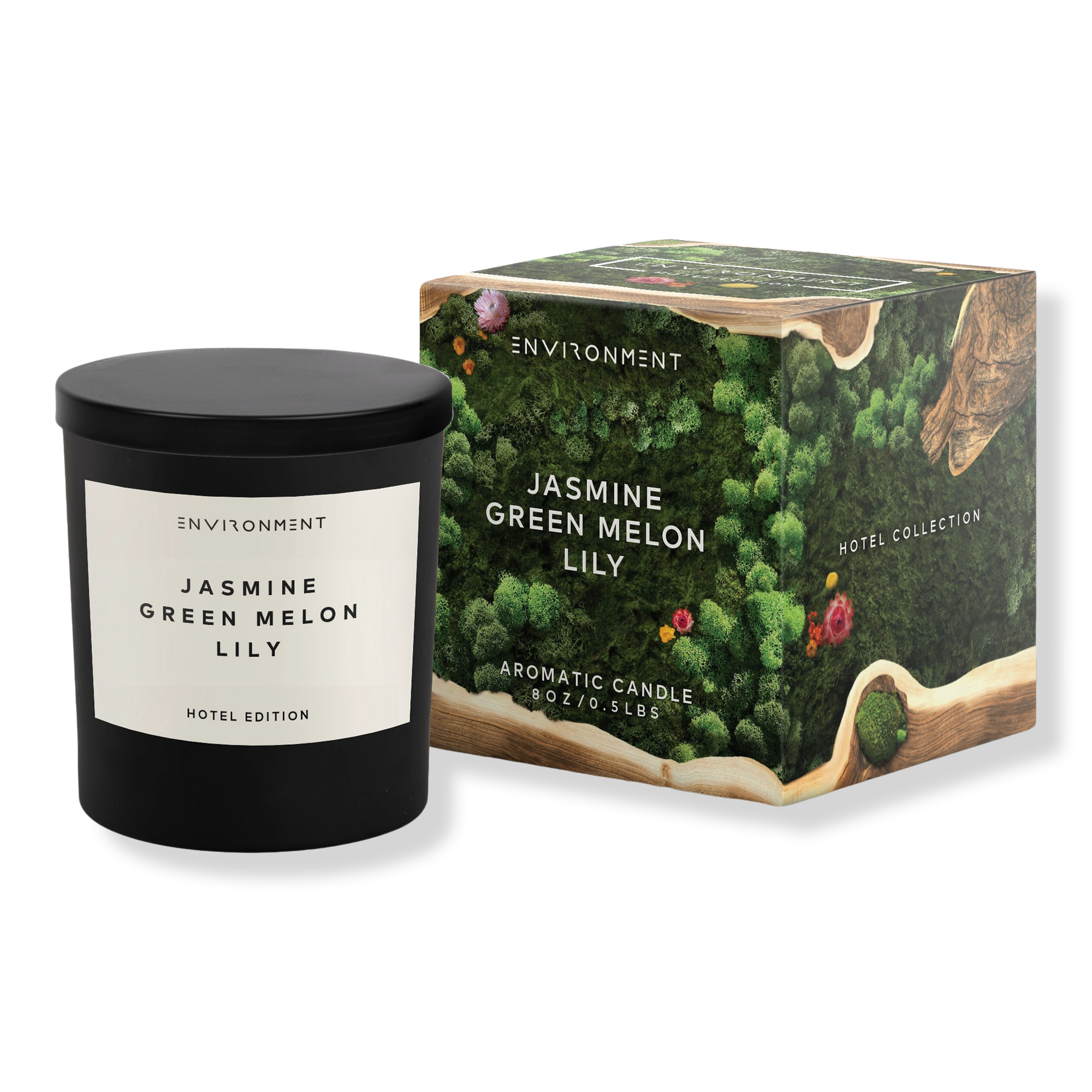 ENVIRONMENT Jasmine Green Melon Lily Aromatic Candle INTERNATIONAL SHIPPING