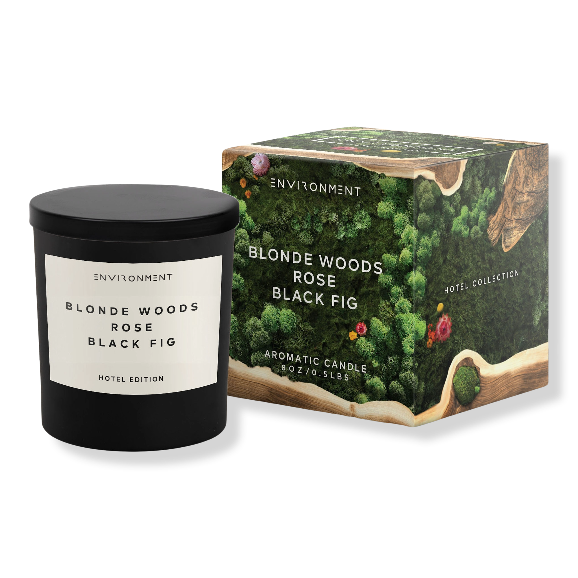 ENVIRONMENT Blonde Woods Rose Black Fig Aromatic Candle #1