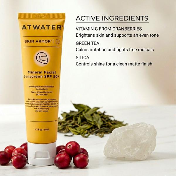 ATWATER Double Play: Skin Armor Mineral Facial Sunscreen SPF50+ #4