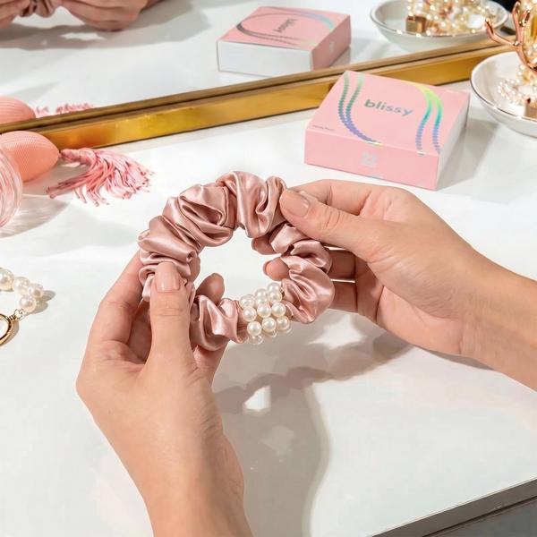 Blissy Petite Pearl Scrunchies #3