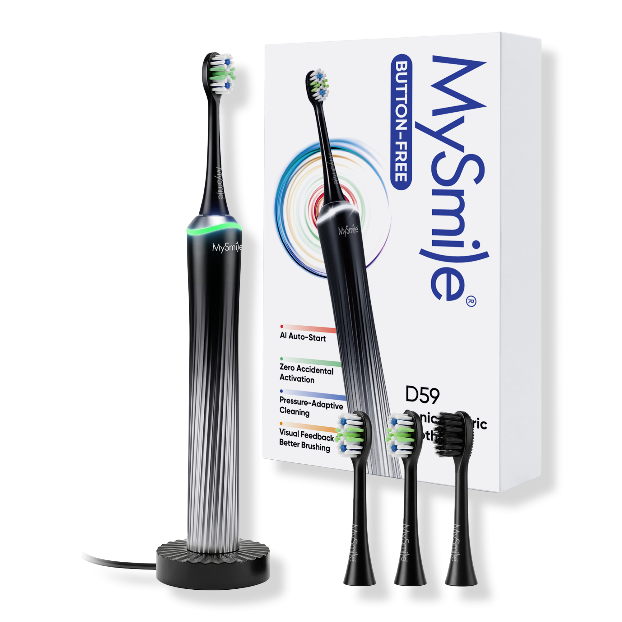 MySmile Button-Free Rechargeable Sonic Toothbrush with Pressure Sensor #1