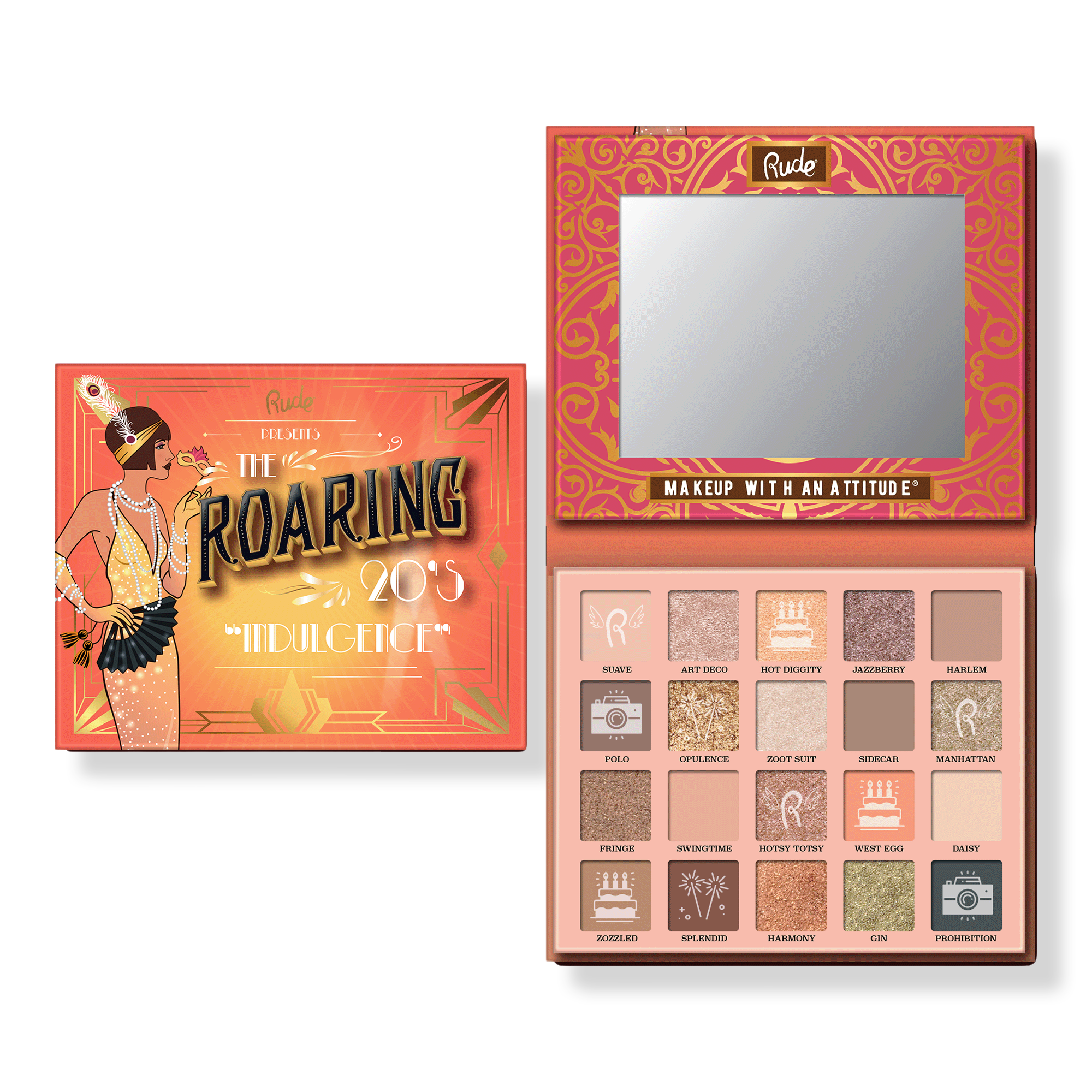 Rude The Roaring 20's Eyeshadow Palette - Indulgence #1