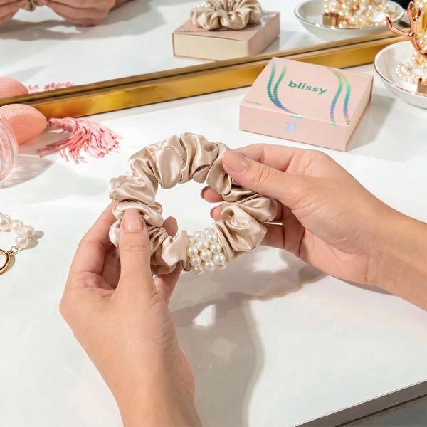 Blissy Petite Pearl Scrunchies #2