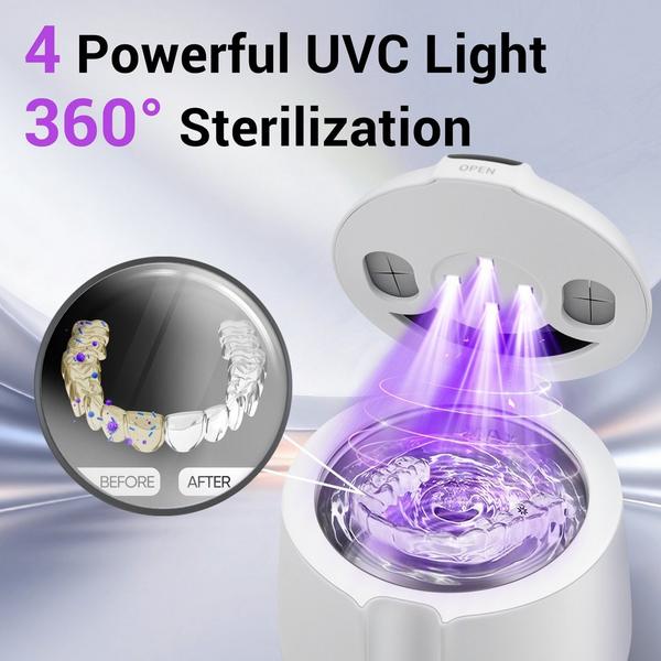 MySmile MS202B Cordless Ultrasonic Retainer & Jewelry Cleaning Pod with Digital Timer #4