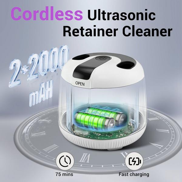 MySmile MS202B Cordless Ultrasonic Retainer & Jewelry Cleaning Pod with Digital Timer #5