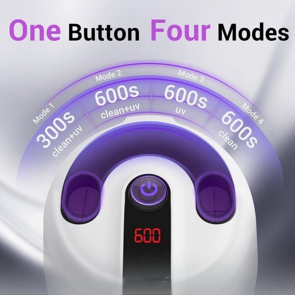 MySmile MS202B Cordless Ultrasonic Retainer & Jewelry Cleaning Pod with Digital Timer #6
