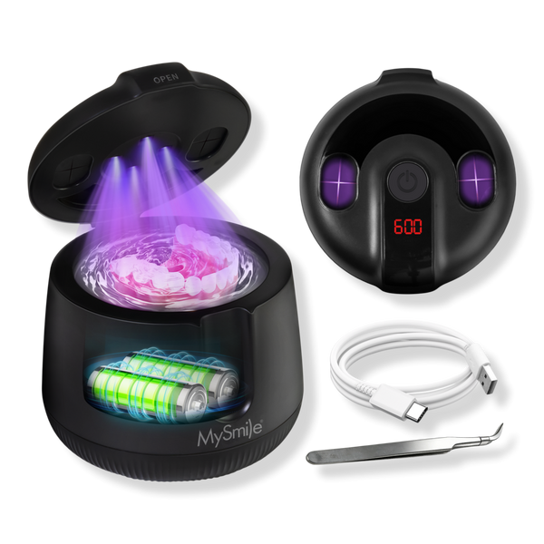 MySmile MS202B Cordless Ultrasonic Retainer & Jewelry Cleaning Pod with Digital Timer #1