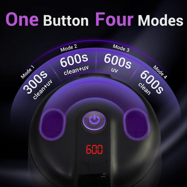 MySmile MS202B Cordless Ultrasonic Retainer & Jewelry Cleaning Pod with Digital Timer #6