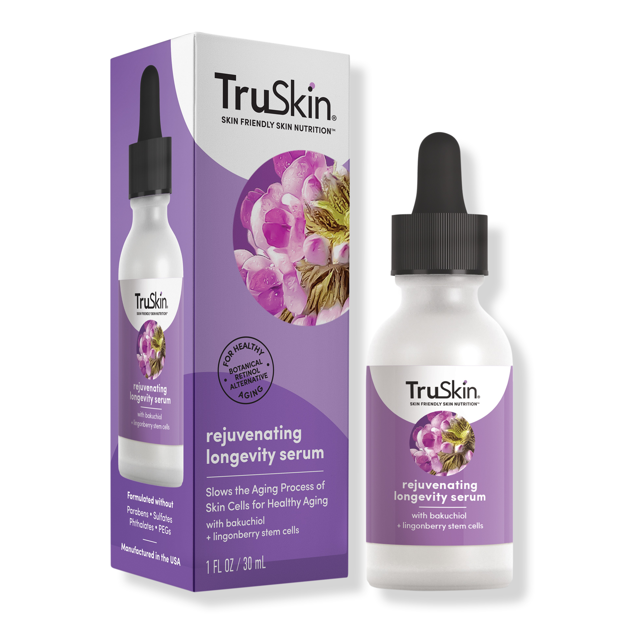 TruSkin Rejuvenating Longevity Serum with Bakuchiol #1