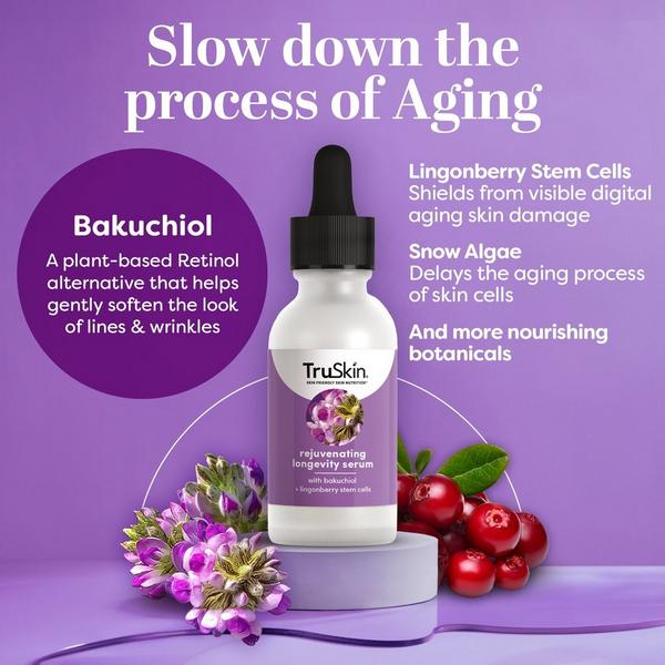 TruSkin Rejuvenating Longevity Serum with Bakuchiol #3
