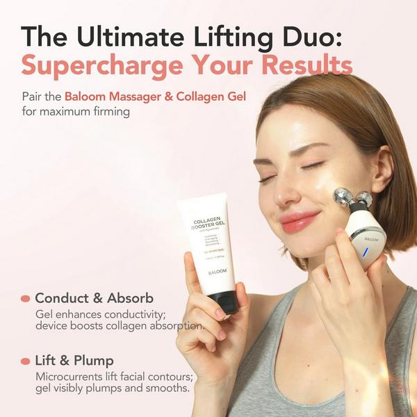 Baloom Microcurrent Face Massager & Collagen Booster Gel Set #2